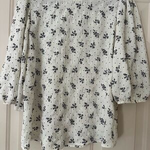 Flower & Feather blouse
